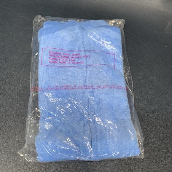 Vintage Sugartime Blue Terry Knit Romper Child Size 2T NIP, NWT. T3 - Picture 3 of 4